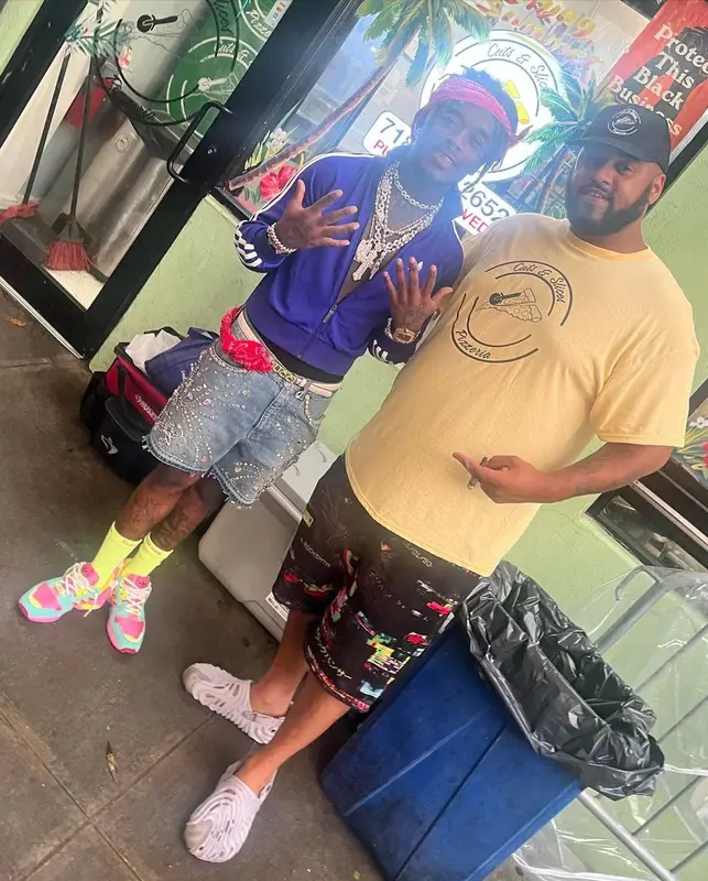 Lil Uzi Vert outfit in Adidas, Gucci, and Supreme, 2023