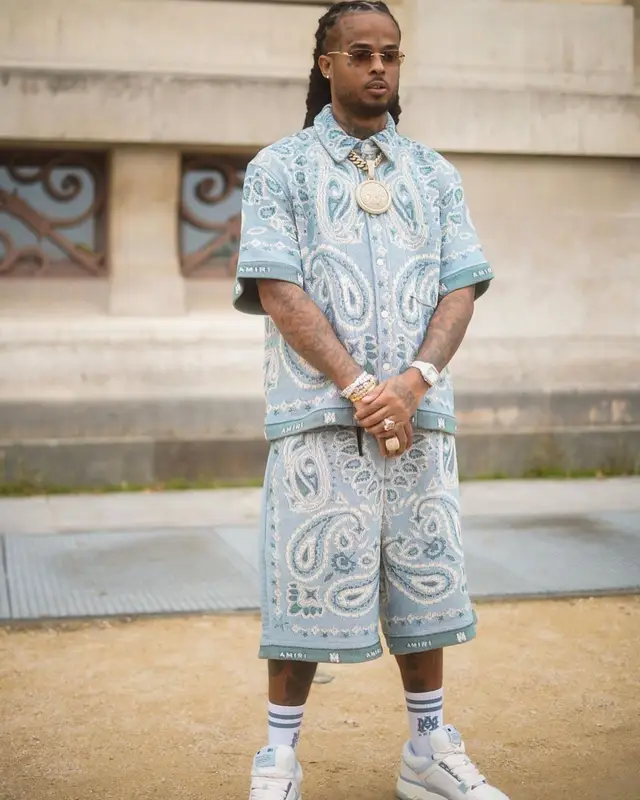 Kalash outfit in Amiri and Cartier, 2023
