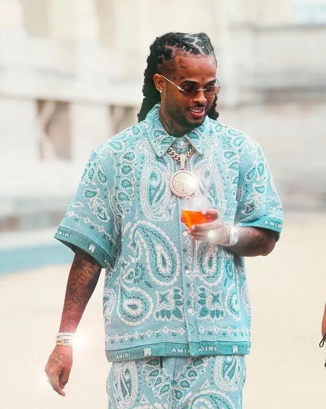 Kalash outfit in Amiri and Cartier, 2023