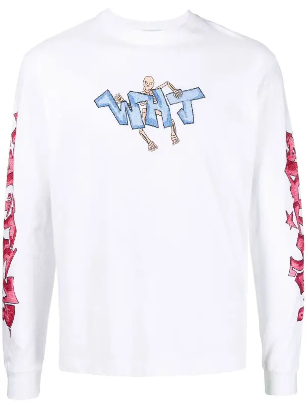 Off-White Logo Print Long Sleeved T-Shirt $1180
