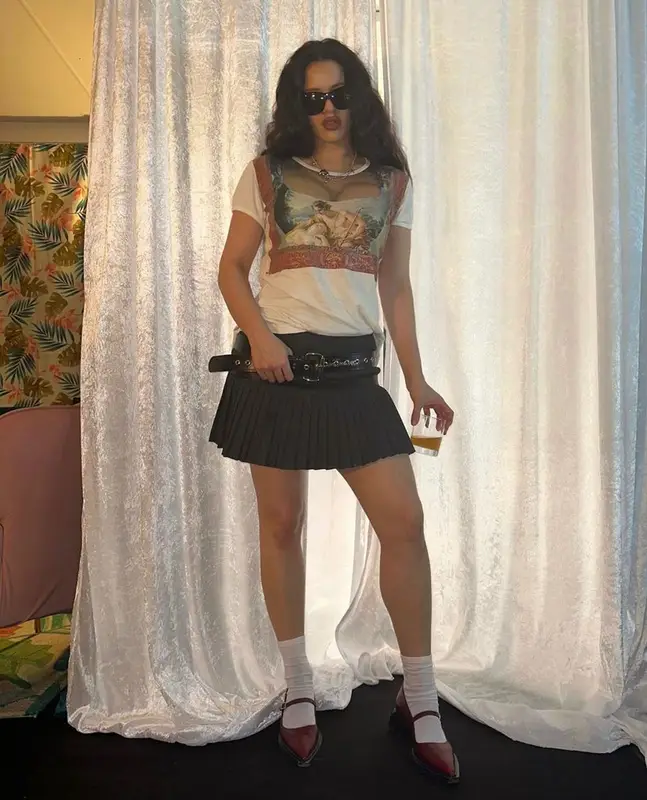 Rosalia outfit in Vivienne Westwood and Dolce & Gabbana, 2023