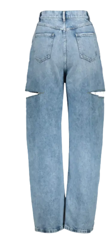 Maison Margiela Blue Cutout Jeans $720