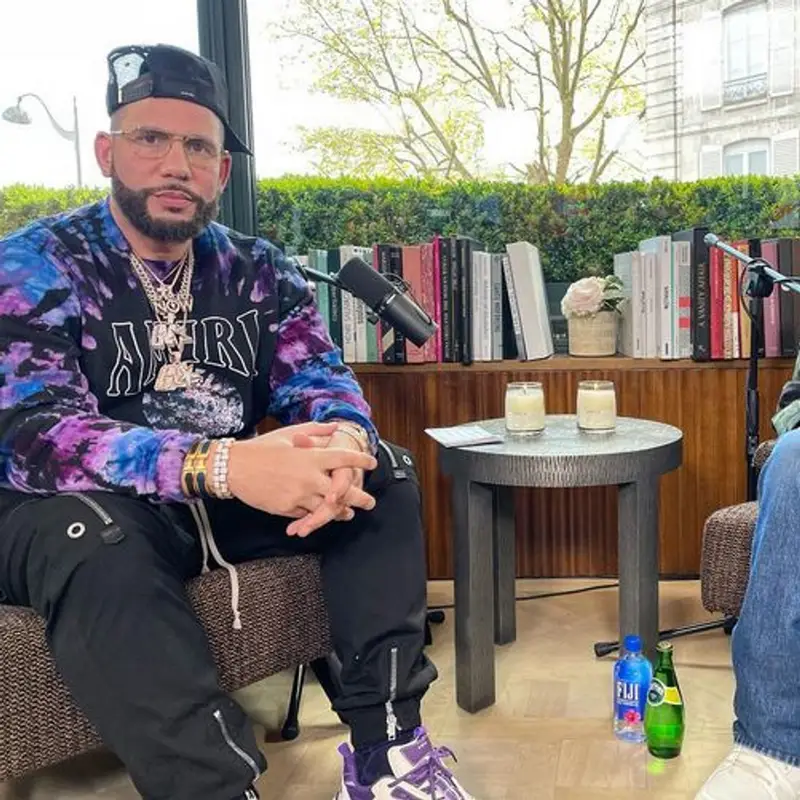DJ Drama outfit in Rick Owens and Amiri, 2023