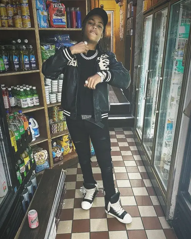 SugarHill Ddot outfit in Rick Owens and Amiri, 2023