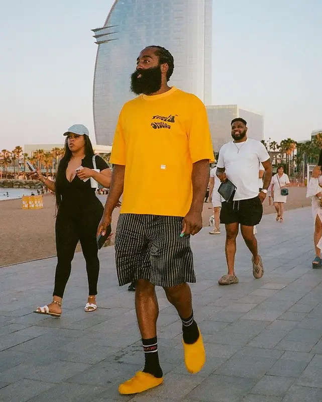 James Harden outfit in Favela Studios, Balenciaga, and Marni, 2023