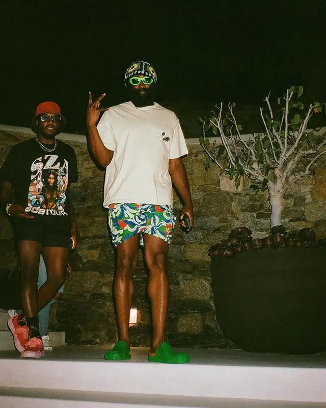 James Harden outfit in Marni, Bottega Veneta, and No Vacancy Inn, 2023