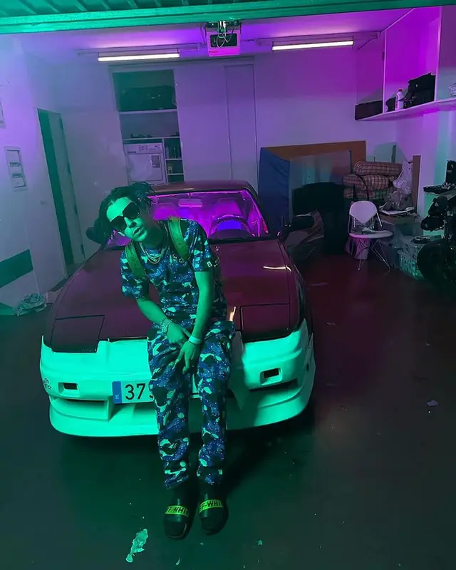 Kidd Keo outfit in Bape, Gucci, and Off-White, 2023