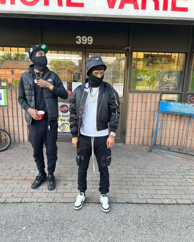 Pressa outfit in Moncler, Rick Owens, and Prada, 2023