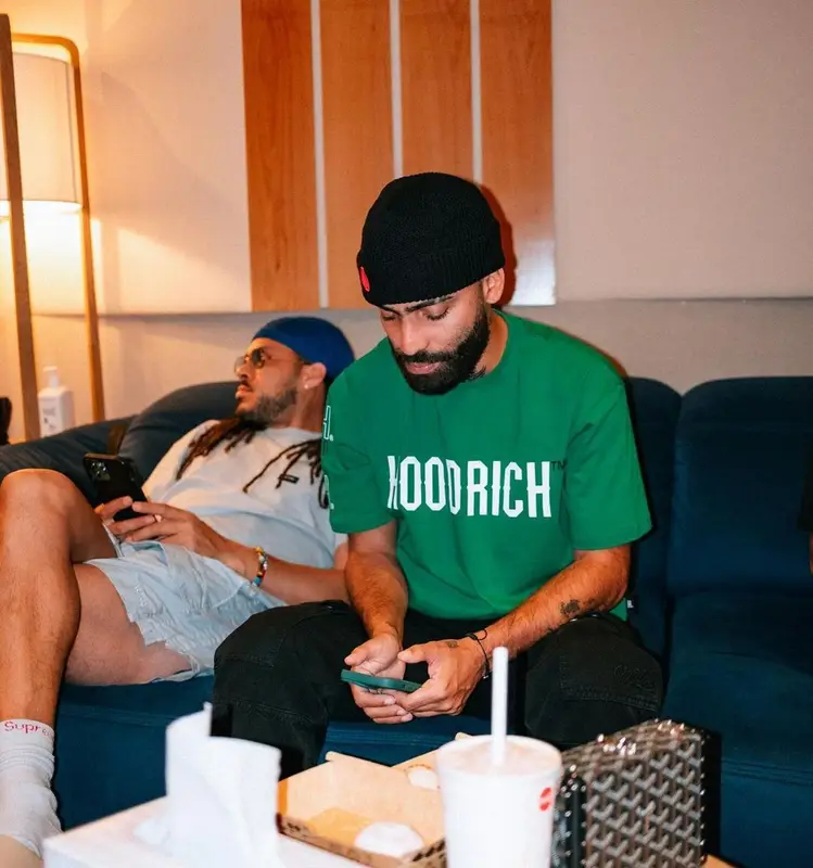Arcangel outfit in Hoodrich, Off-White, and Nike, 2023