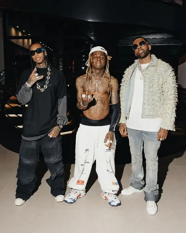 Lil Wayne outfit in Balenciaga, 2023