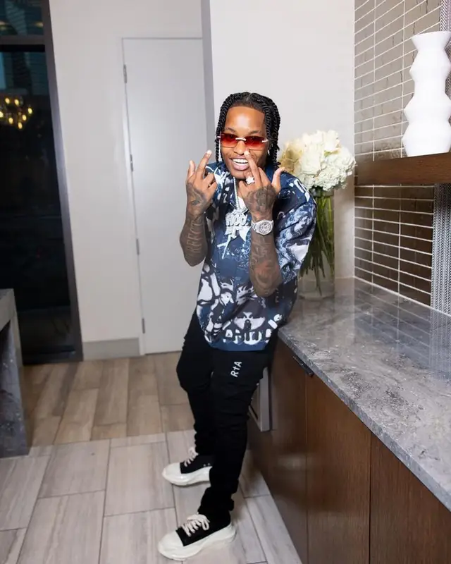 Lil Perfect outfit in Givenchy, Rta, and Rick Owens, 2023
