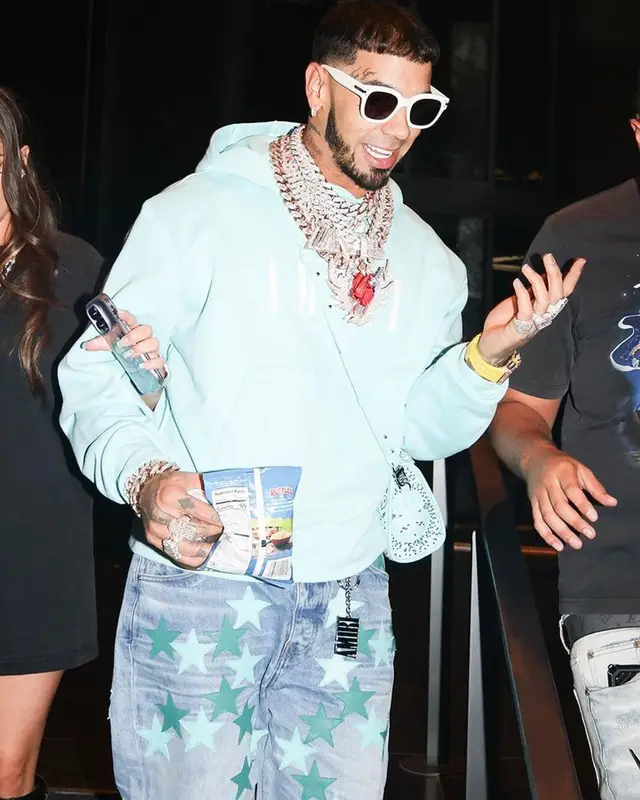 Anuel AA outfit in Amiri, 2023