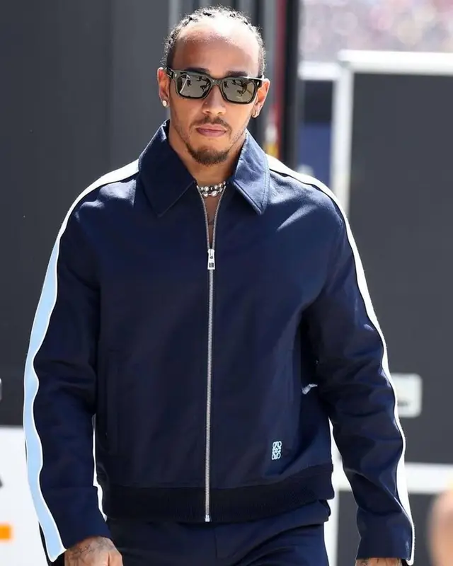 Lewis Hamilton outfit in Loewe and Jacques Marie Mage, 2023