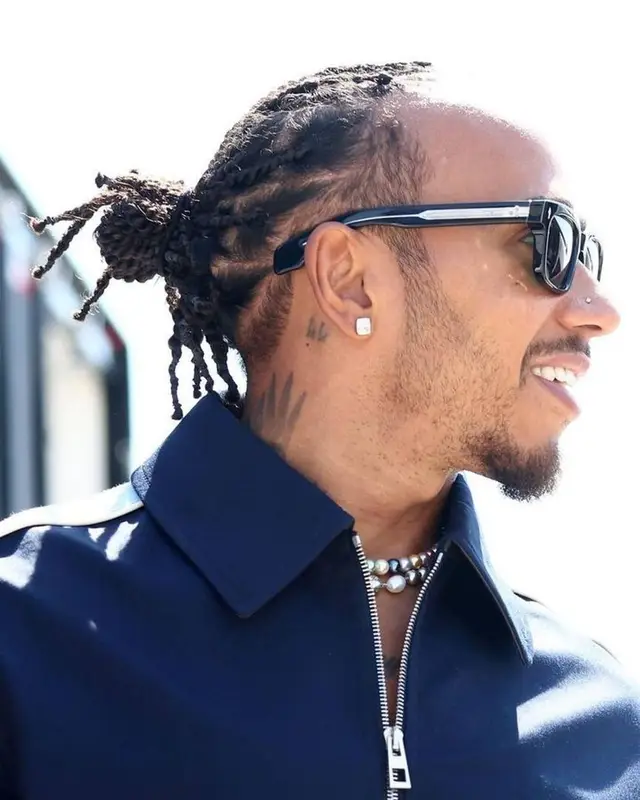 Lewis Hamilton outfit in Loewe and Jacques Marie Mage, 2023