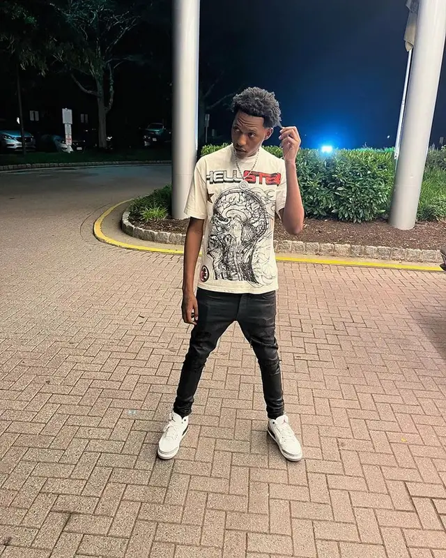 Bandmanrill outfit in Hellstar, Amiri, and Jordan, 2023