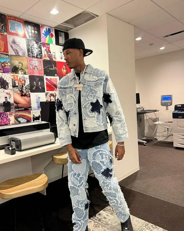 Bandmanrill outfit in Menace and Nike, 2023