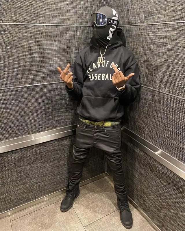 Bandmanrill outfit in Fear of God, Amiri, and Celine, 2023