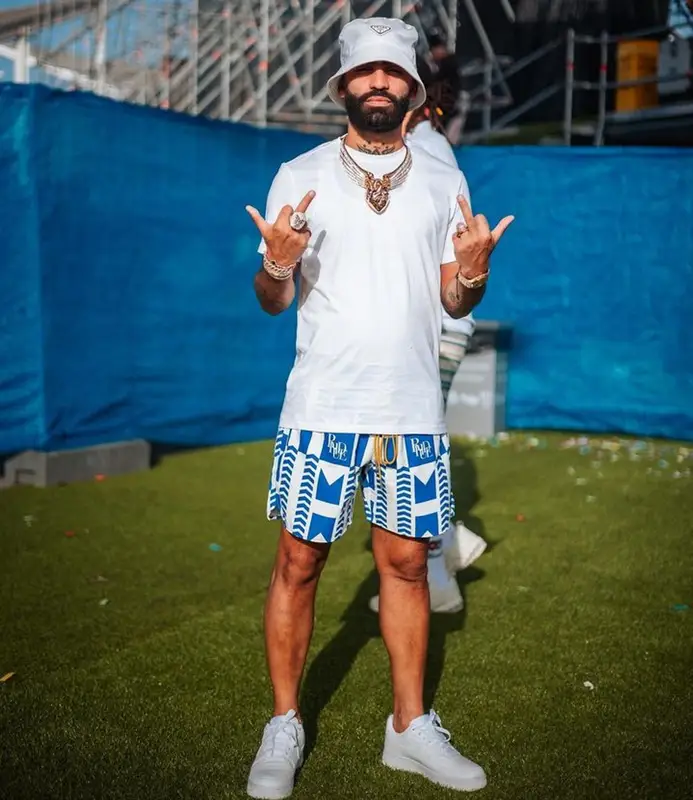 Arcangel outfit in Nike, Prada, and Rhude, 2023