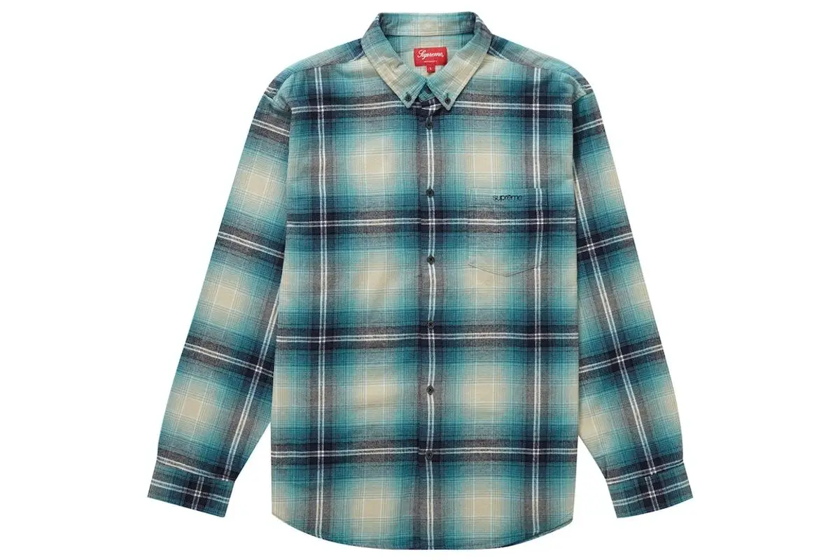 Supreme Shadow Plaid Flannel Shirt  $215