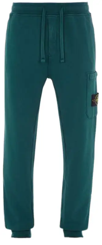 Stone Island Bottle Green Fleece Sweatpants $376
