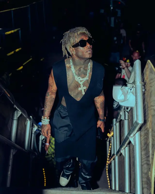 Lil Uzi Vert outfit in Rick Owens and Chanel, 2023