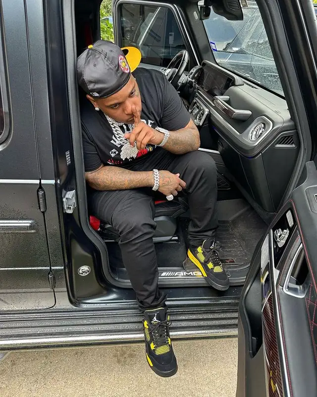 Finesse2tymes outfit in Stranger Things Merch, Jordan, and New Era, 2023