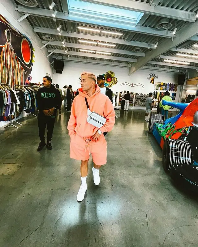 Nio Garcia outfit in Fear of God, Nike, and Louis Vuitton, 2023