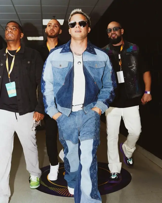 Nio Garcia outfit in Marine Serre, Nike, and Louis Vuitton, 2023