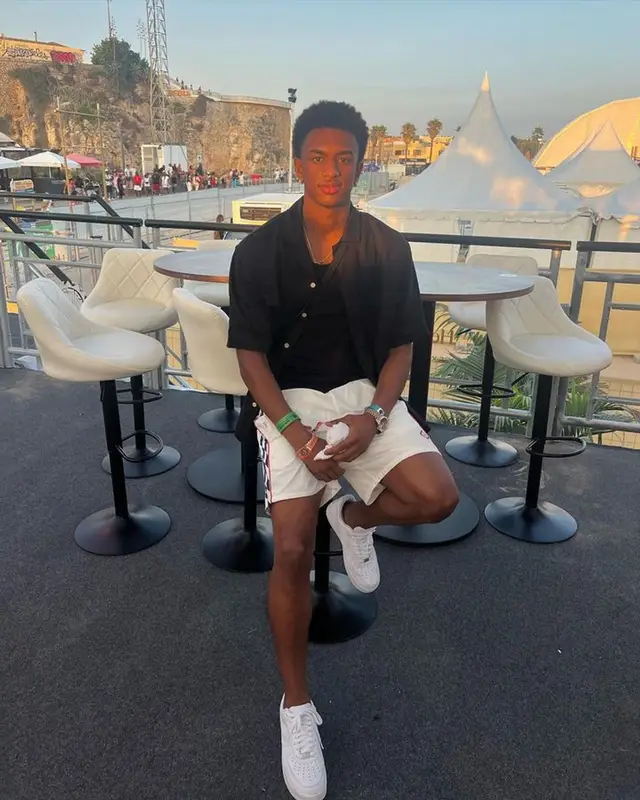 Alejandro Balde outfit in Casablanca, Nike, and Prada, 2023