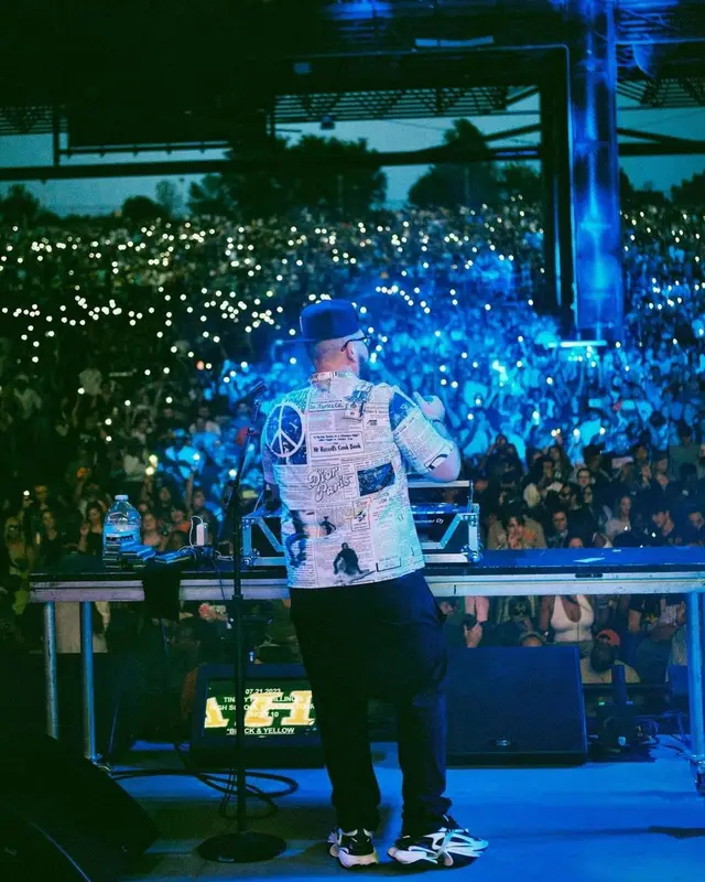 DJ Drama outfit in Dior, Tom Ford, and ERL, 2023
