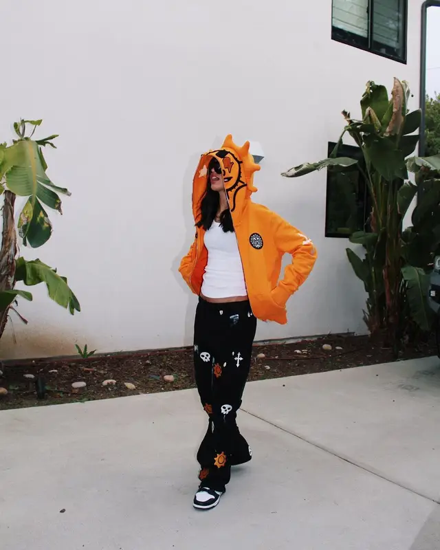 Dina Ayada outfit in Glo Gang, Nike, and Balenciaga, 2023