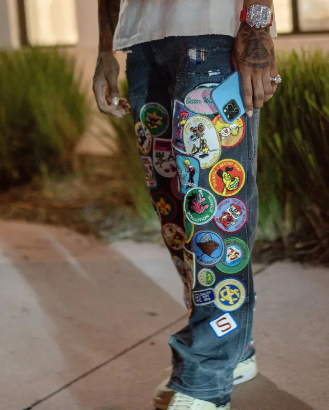 Key Glock outfit in Gallery Dept., Nike, and Off-White, 2023