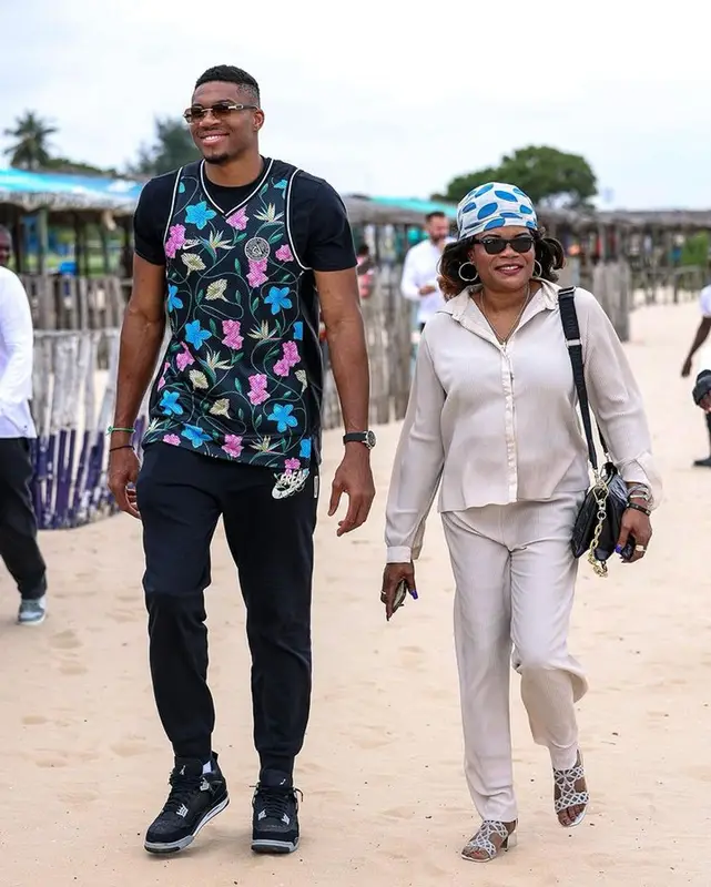 Giannis Antetokounmpo outfit in Nike, Jordan, and Cartier, 2023