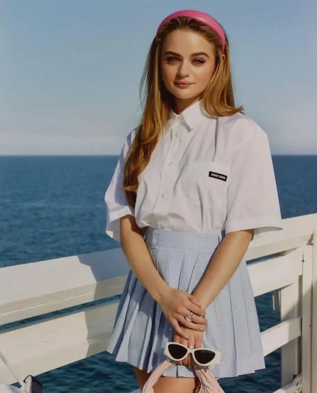 Joey King outfit in Miu Miu, 2023