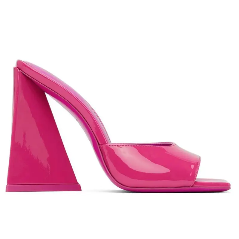 The Attico Fuchsia Pink Devon Heeled Sandals $790