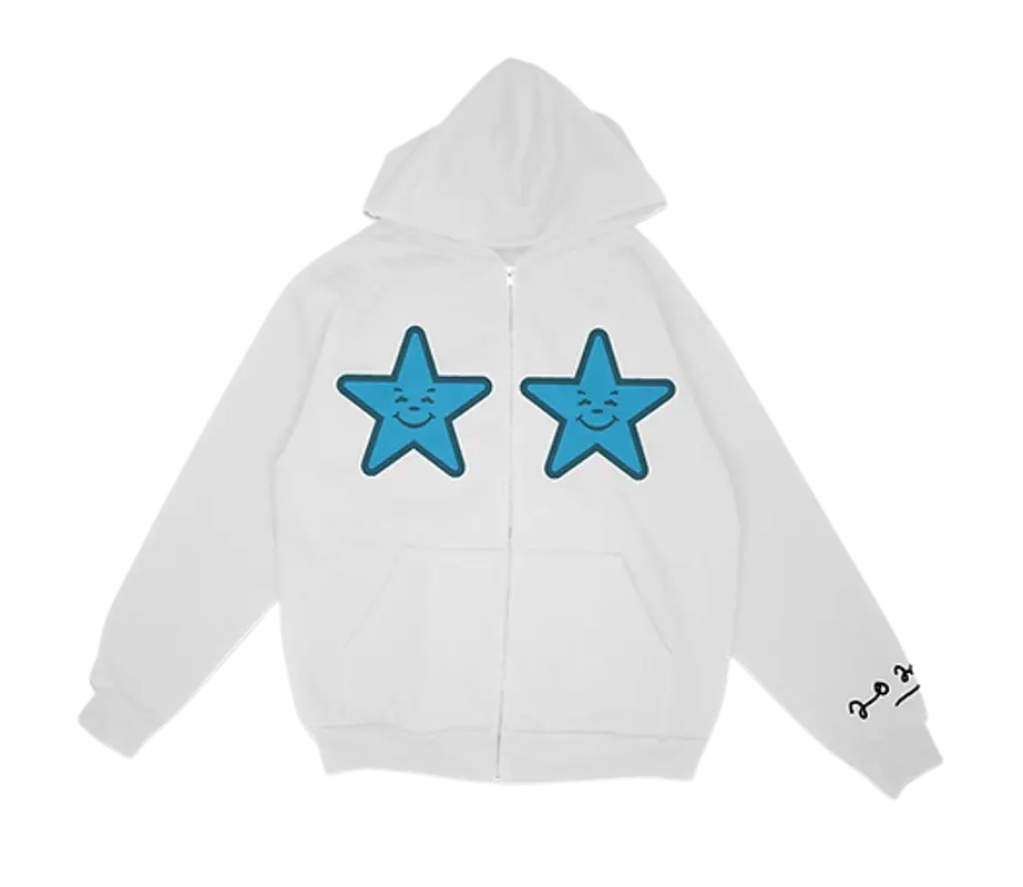Asspizza Black Puff Print Star Hoodie | WHAT'S ON THE STAR?
