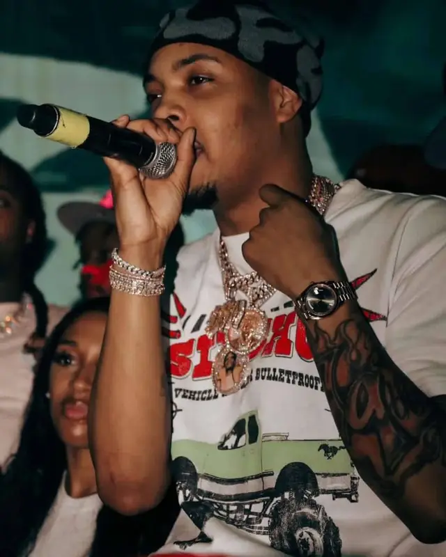 G Herbo outfit in Six Shot, 2023
