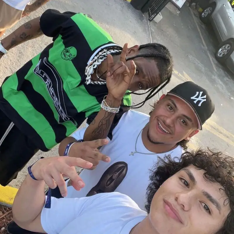 Travis Scott outfit in Popwave, Rick Owens, and Patek Philippe, 2023