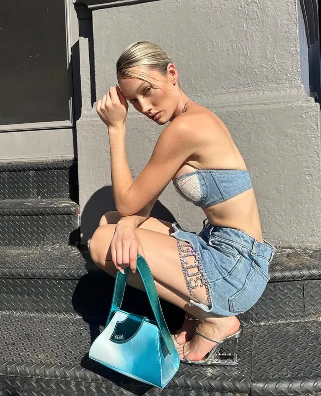 Meredith Duxbury outfit in GCDS, 2023