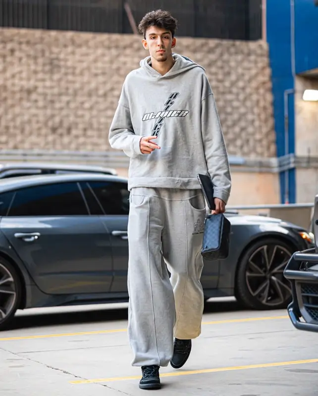 Chet Holmgren outfit in Olivier Rogers, Jordan, and Louis Vuitton, 2023