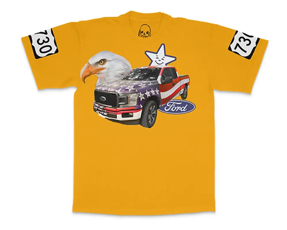 Asspizza  Yellow Flag Truck Raffle T-Shirt $100