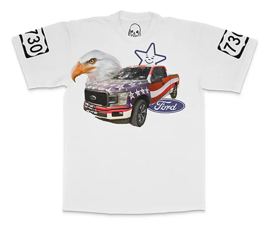 Asspizza  White Flag Truck Raffle T-Shirt $100