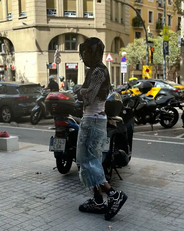 Rich The Kid outfit in Kusikohc, Balenciaga, and Adidas, 2023