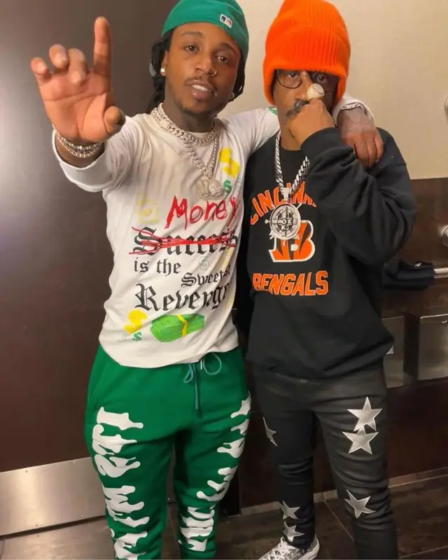 Jacquees outfit in It's My Turn University, 2023