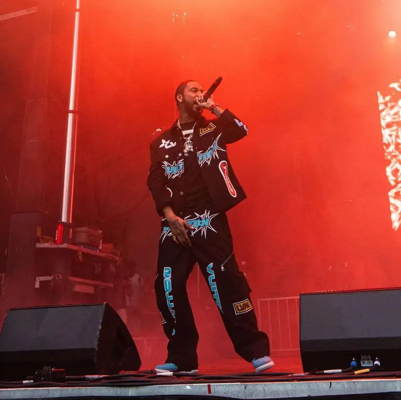 Key Glock outfit in Louis Vuitton and Jordan, 2023