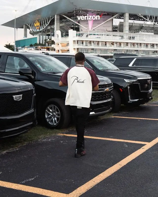 Kenny Muney outfit in Rhude, Amiri, and Jordan, 2023