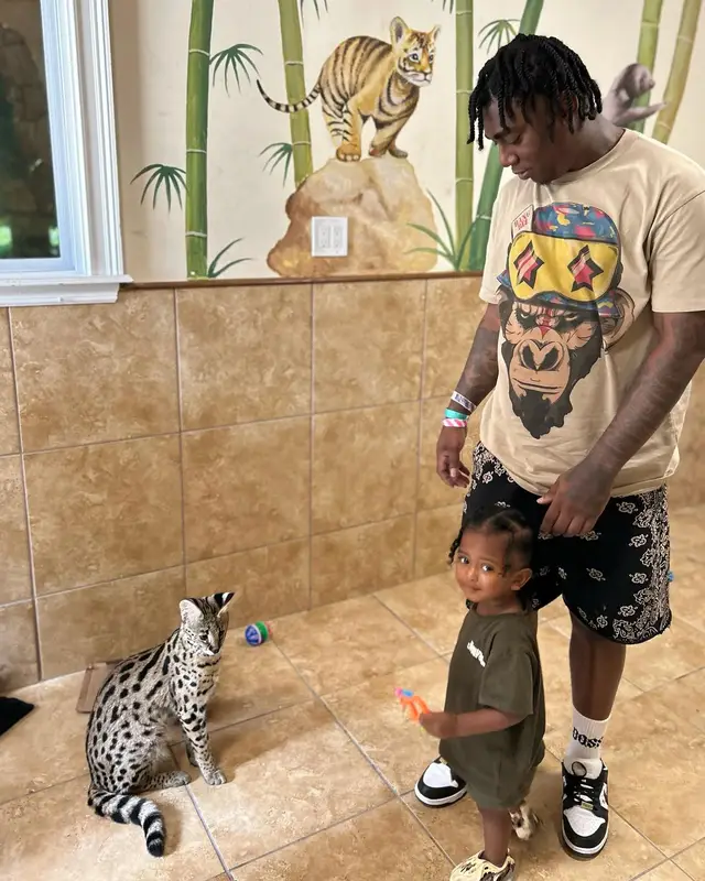 Fredo Bang outfit in Amiri, Supreme, and Nike, 2023