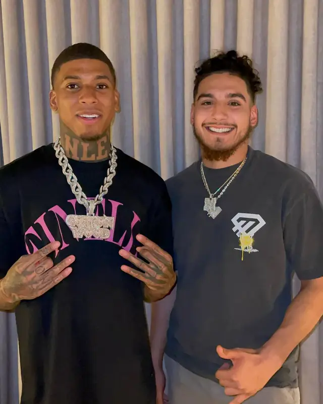 NLE Choppa outfit in Finelli, 2023