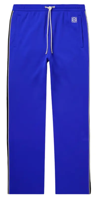 Loewe Blue Logo-embroidered Striped Tech-jersey Track Pants $1100