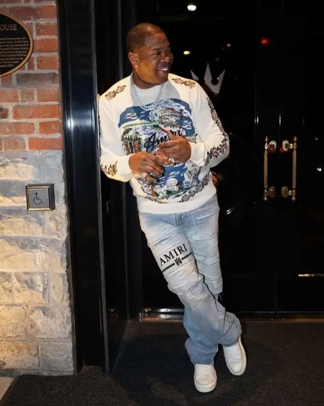 Busta Rhymes outfit in Amiri, 2023